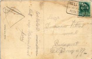 1940 Helemba, Hellenbach, Chlaba; Római katolikus templom és iskola. Tóth Kálmán kiadása / church an...