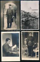 cca 1914-1940 Vegyes katonai fotók, 8 db, 9×12 és 10×15 cm közötti méretekben