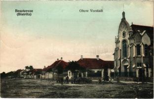 1908 Beszterce, Bistritz, Bistrita; Felsőváros, zsinagóga / Obere Vorstadt / synagogue