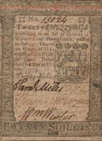 Észak-amerikai brit gyarmatok/Pennsylvania 1773. 20Sh T:III R!