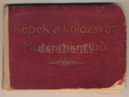 1904 Kolozsvár, Cluj; Képek a Múzeumkertből - leporello 18 képpel / the Museum Garden - leporello wi...
