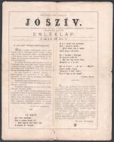 1887 Jószív. Nagyvárad, 1887. jún. 17. A magyarországi árvízkárosultak javára a Rhédey-kertben rendezett ünnepély alkalmából kiadott emléklap. Nagyvárad, 1888., Hügel Ott-ny., hajtott, szakadt, 4 sztl. lev.