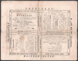 1887 Jószív. Nagyvárad, 1887. jún. 17. A magyarországi árvízkárosultak javára a Rhédey-kertben rende...