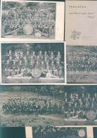 1911-1930 Rund cseh  zenekar 6 db fotólap + 1 igazolvány / Rund Czech orchestra 6 postcards + 1 id