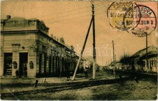 1907 Kula, Árpád út, Récsei Miksa üzlete. W. L. No. 650. / street view, shops. TCV Crad (EB)