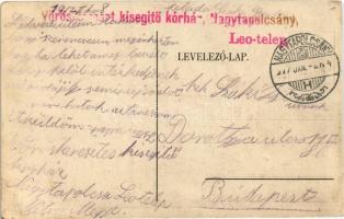 1917 Nagytapolcsány, Topolcany; kórházi fürösztés és hajnyírás / bathing and haircut of the K.u.k. s...