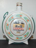 Hollóházi porcelán kulacs csepelművek jelzéssel, 17cm-es magassággal