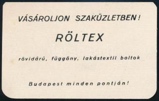 1955 Röltex kártyanaptár