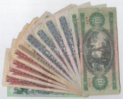 1962-2007. 12db-os vegyes forint bankjegy tétel T:III