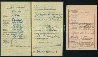 1937, 1940 Magyar Királyság által kiállított fényképes útlevél, személyi lappal / Hungarian passport