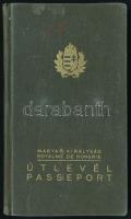 1937, 1940 Magyar Királyság által kiállított fényképes útlevél, személyi lappal / Hungarian passport