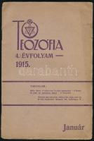 1915 Teozófia, a Magyar Teozófiai Társulat lapja 4. év. 1 és 6. sz., Szerk.: dr. Rózsaffy Dezső. Bp., Károlyi György kő- és könyvnyomdája, Szabadkőműves folyóirat