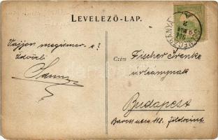 1906 Selmecbánya, Schemnitz, Banská Stiavnica; Diákok télen. Studentika / students in winter. Studen...