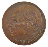 Fritz Mihály (1947-) ~1981. "Bartók (Béla) 1881-1981" egyoldalas bronz emlékérem (57mm) T:2