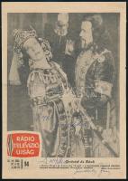 Delly Rózsi és Simándy József operaénekesek, Házy Erzsébet, Németh Marika, Ladomerszky Margit színésznők és Margaret Tynes afro-amerikai operaénekesnő autográf aláírása őket ábrázoló újságkivágásokon (Rádió és televízió újság 1962-1966-os számok, 3 db)