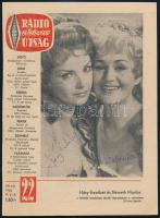 Delly Rózsi és Simándy József operaénekesek, Házy Erzsébet, Németh Marika, Ladomerszky Margit színés...