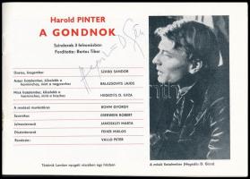 Pesti Színház 1977-1978-as programfüzet, benne Harold Pinter: A gondnok és Eugene O'Neill: Utaz...