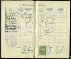 1934 Justhy Emil nyilas tábornok vezérezredes aláírása leckekönyvben