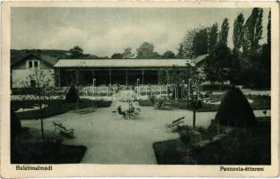 1929 Balatonalmádi-fürdő, Pannonia étterem. Weinstock Ernő