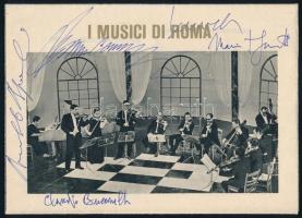 Országos Filharmónia 1969-1970 Téli bérlet, benne 11 fellépő művész aláírásával: Lukács Pál, Fischer...