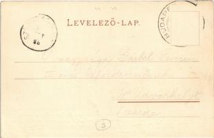 1900 Budapest VI. Zirci-féle leány növelde az Andrássy út 65. sz. alatt, omnibusz (EK)