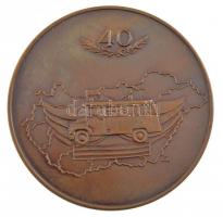 1988. Országos Mentőszolgálat 1948-1988 kétoldalas bronz emlékérem (60mm) T:2 kis ph, karc