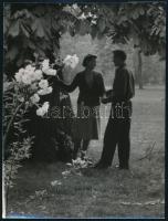 cca 1960 Tavaszi életképek, 2 db jelzetlen fotó, 24×18 cm