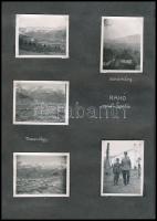 1944 45 db feliratozott fénykép albumlapokon: Rahó, katona, Tiszavölgy, Tiszaköz, orosz húsvét népvi...