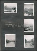 1944 45 db feliratozott fénykép albumlapokon: Rahó, katona, Tiszavölgy, Tiszaköz, orosz húsvét népvi...