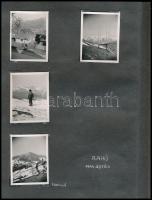 1944 45 db feliratozott fénykép albumlapokon: Rahó, katona, Tiszavölgy, Tiszaköz, orosz húsvét népvi...