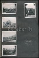 1944 45 db feliratozott fénykép albumlapokon: Rahó, katona, Tiszavölgy, Tiszaköz, orosz húsvét népvi...