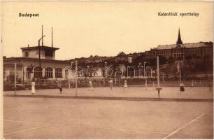 Budapest XI. Kelenföldi sporttelep, tenisz pályák. Leffler-féle kiadása
