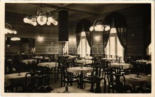1933 Budapest XI. Claridge éttermek (Kék étterem), belső. Böszörményi út 28., Tachler Lajos kiadása