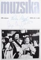 Muzsika 1979. (XXII. évf.) 9 száma, összesen 43 db aláírással: Gregor József, Gulyás Dénes, Kincses ...