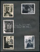 1942 Szatmárnémeti, 27 db feliratozott fénykép albumlapokon