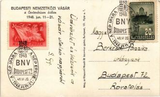 1948 Budapest XIV. Nemzetközi Vásár a centenárium évében, Magyar Központi Híradó és Rádió pavilonja ...