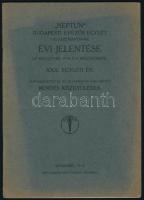 1914 A Neptun Budapesti Evezős Egylet évi jelentése. 21 p + 1 kihajtható tábla