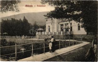 1911 Abbazia, Opatija; Südstrand / strand / beach