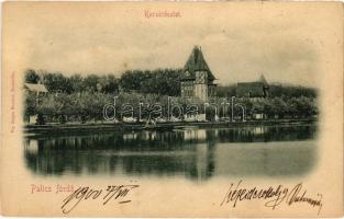 1900 Palicsfürdő, Palic (Szabadka); Korzórészlet, tó. Vig Zsigmond Sándor kiadása / lake, promenade