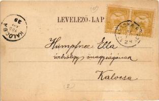 1900 Palicsfürdő, Palic (Szabadka); Korzórészlet, tó. Vig Zsigmond Sándor kiadása / lake, promenade