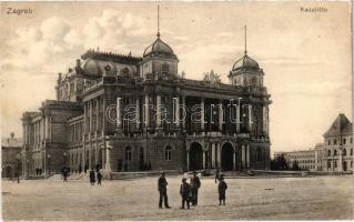 1912 Zagreb, Zágráb; Kazaliste / színház / theatre