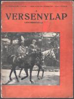 1938 A Versenylap lóversenyújság VI. évf. 1. száma, 1938. január-február, fekete-fehér fotókkal illusztrált, a címlapon Horthy Miklós és III. Viktor Emánuel olasz király, 40 p., viseltes, szétvált borítóval