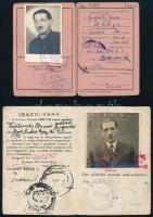 cca 1930-1955 5 db vegyes igazolvány