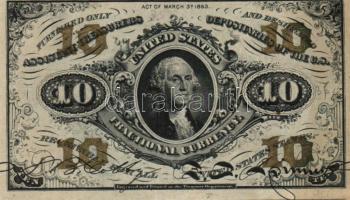 USA 1863(3.kiadás). 10c T:II+