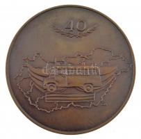 1988. Országos Mentőszolgálat 1948-1988 kétoldalas bronz emlékérem (60mm) T:1- kis ph