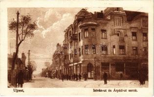 1935 Budapest IV. Újpest, István és Árpád út sarok, Kereskedelmi és Iparbank. Özv. Fáy Albertné kiadása 1928. (EK)