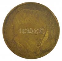 Máté István (1952-) 1982. "Csongrádi Napok" kétoldalas sárgaréz emlékérem (57mm) T:2 patin...