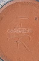 Olvashatatlan jelzéssel: Retró dísz kiöntő, kerámia, hibátlan, m: 13 cm