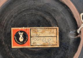 Iparművészeti Vállalat, kerámia dísz tál, hibátlan, d: 17,5 cm