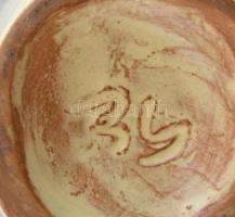 G E jelzéssel: Retró kerámia váza, hibátlan, m: 21 cm